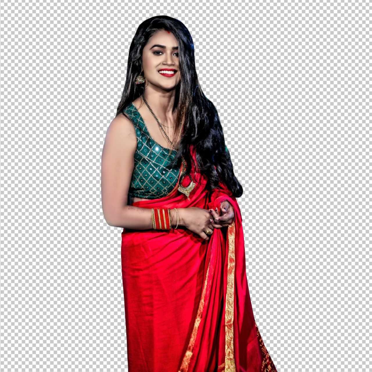 Dimple Singh PNG image download| Bhojpuri actress Dimple Singh HD PNG image download| Indian girl in saree PNG image download  
