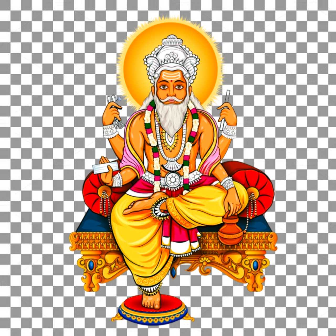 vishwakarma bhagwan png image| vishwakarma image hd png | happy vishwakarma png