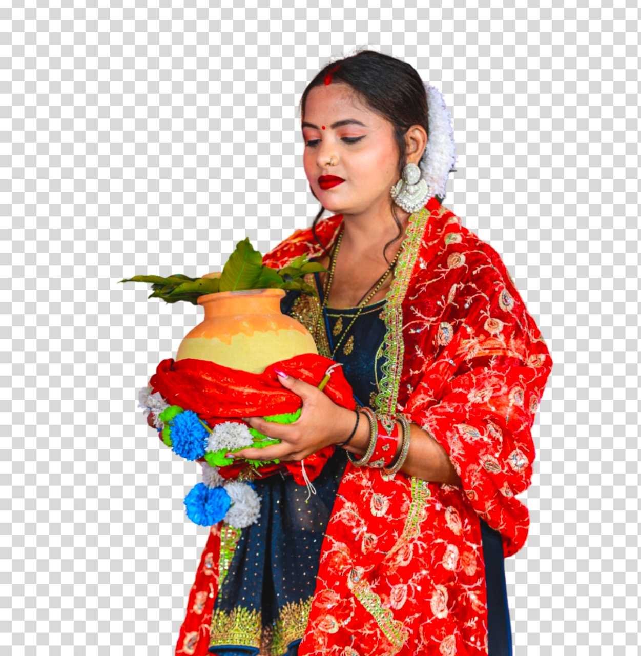 Navratri editing girl PNG photo | 4K Navratri PNG image download