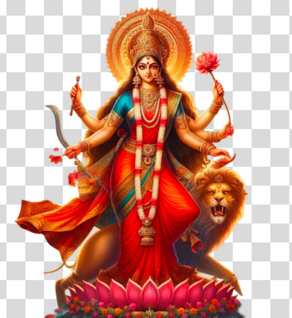 Goddess Durga PNG image