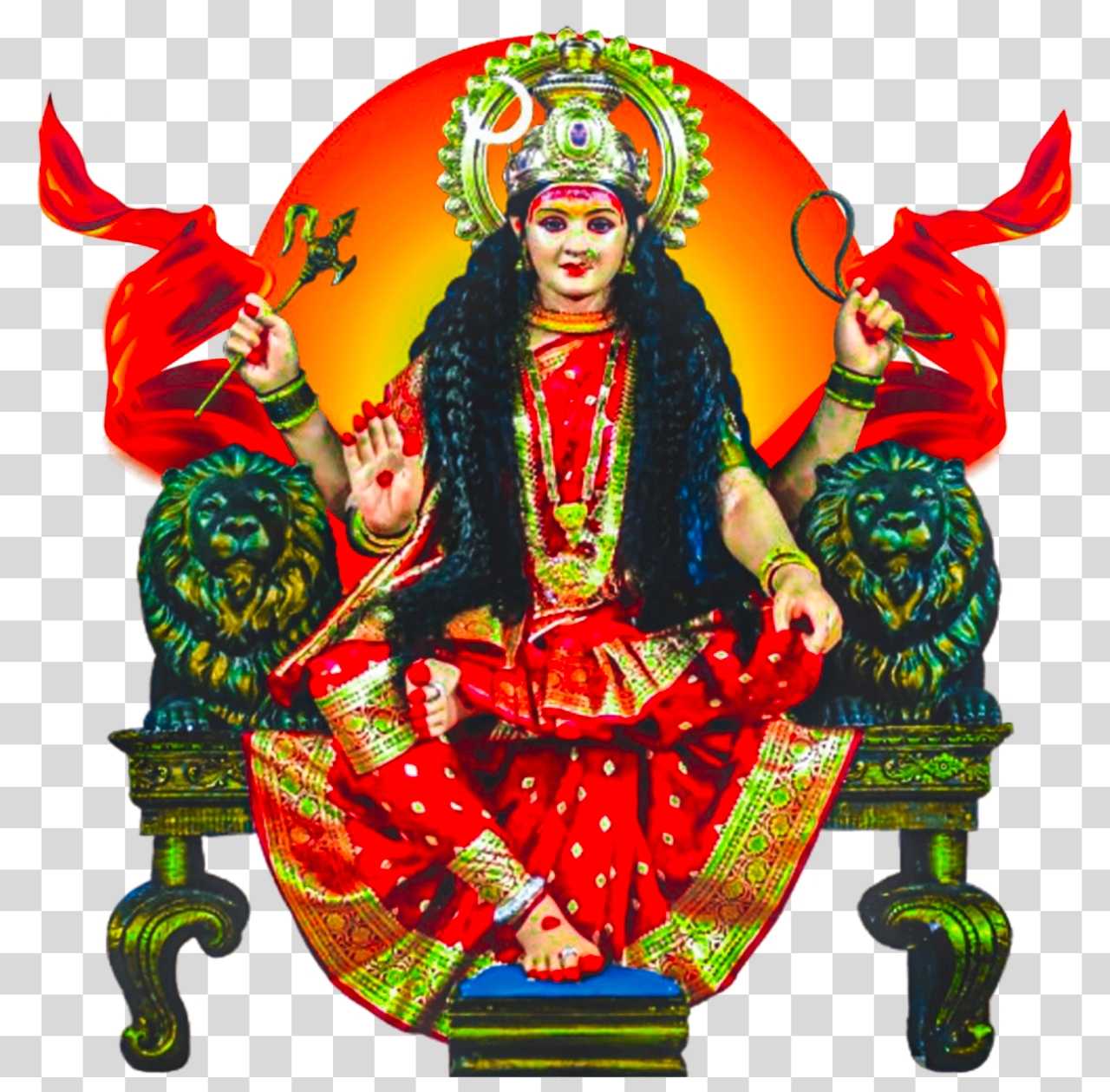 Durga png | Durga man 4K PNG | Hindu Goddess Durga Maa transparent image download