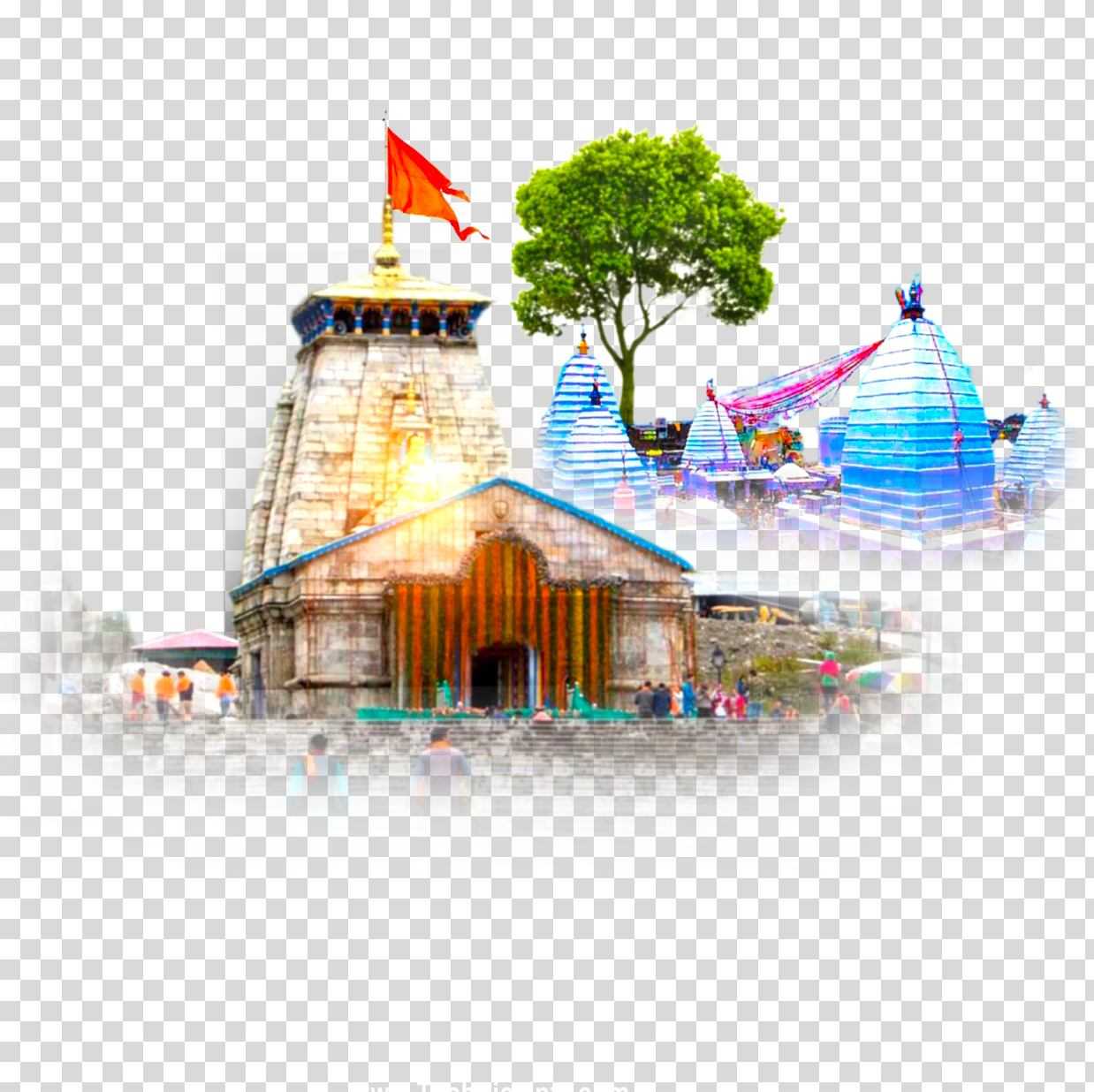 Hindu temple PNG image download| Navratri banner editing Temple PNG image download