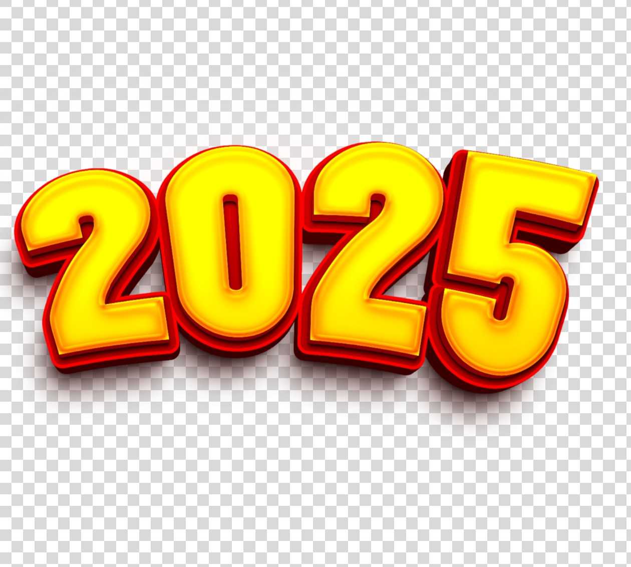 2025 happy new year PNG image download 