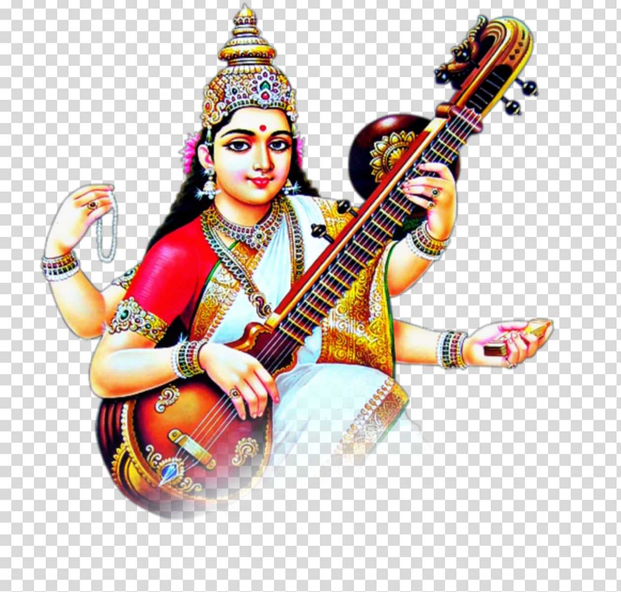 Saraswati Maa PNG image download free