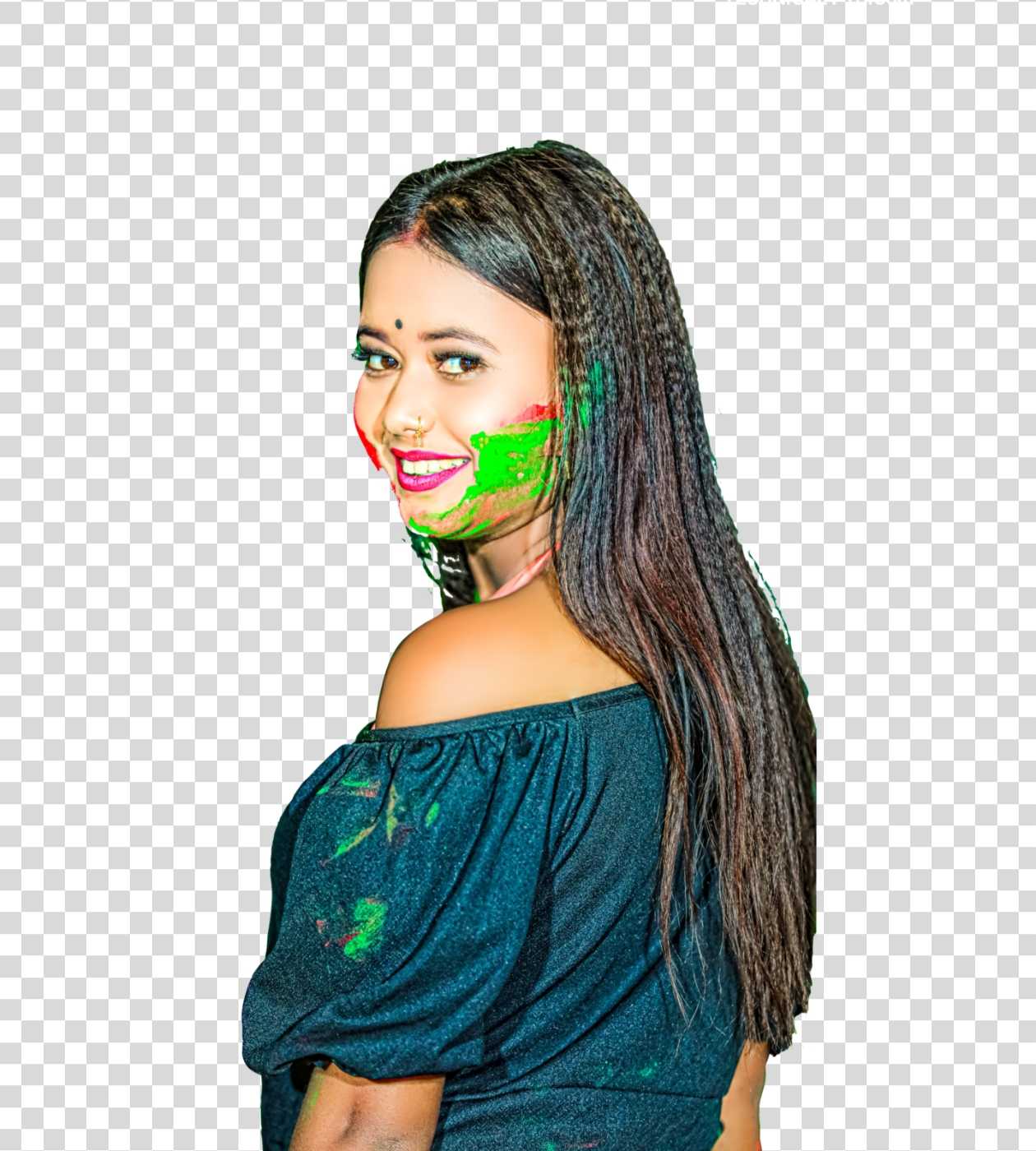 Holi girl PNG image | Holi Bhojpuri actress PNG